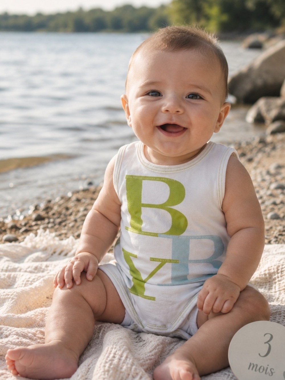 Burberry‎ Beachwear romper Babygrow 1/3 months blue small spot on strap